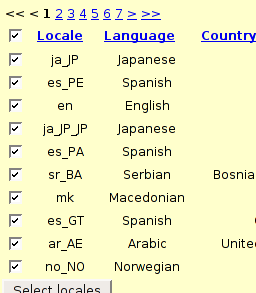 CheckboxGroup selection of table columns.